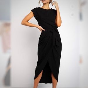 I Want It All - Short Sleeve Midi Dress